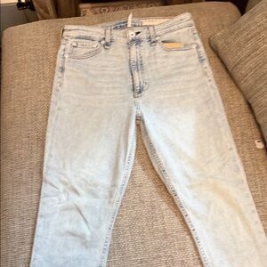 rag & bone Sky Blue Cropped Jeans